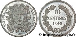 Concours de 10 centimes, essai en étain de Moullé 1848 Paris VG.3148 var. SUP62 