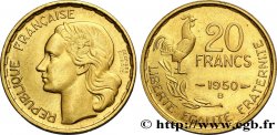 20 francs Georges Guiraud, 4 faucilles 1950 Beaumont-Le-Roger F.401/3