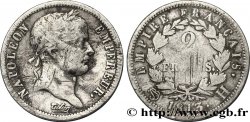 2 francs Napoléon Ier tête laurée, Empire français 1813 La Rochelle F.255/56