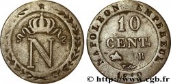 10 cent. à l&nbsp;N couronnée 1810 Rouen F.130/20