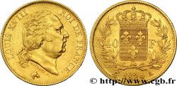 40 francs or Louis XVIII 1824 Paris F.542/14