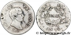 Quart (de franc) Bonaparte Premier Consul 1804 Toulouse F.157/6 TB20 