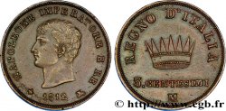 3 centesimi Napoléon Empereur et Roi d’Italie, 2eme type 1812 Milan M.311 