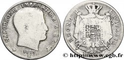 1 lira Napoléon Empereur et Roi d’Italie, étoiles en creux sur la tranche 1813 Milan M.261 