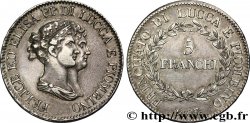 5 franchi, grands bustes 1807 Florence M.437  TTB48 