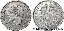 20 centimes Napoléon III, tête nue 1860 Paris F.148/13