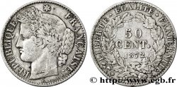50 centimes Cérès, IIIe République 1872 Bordeaux F.189/4 TTB40 