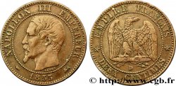 Deux centimes Napoléon III, tête nue 1855 Lyon F.107/29 TTB45 