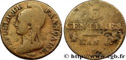 5 centimes Dupré, petit module 1796 Limoges F.113/2 B12 