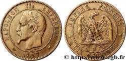Dix centimes Napoléon III, tête nue 1857 Bordeaux F.133/44 TTB40 