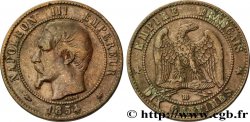 Dix centimes Napoléon III, tête nue 1854 Strasbourg F.133/13 TTB40 