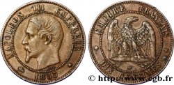 Dix centimes Napoléon III, tête nue 1855 Strasbourg F.133/24