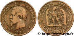 Dix centimes Napoléon III, tête nue 1855 Lille F.133/32