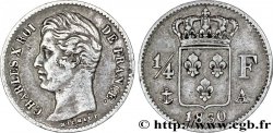 1/4 franc Charles X 1830 Paris F.164/39 TTB48 