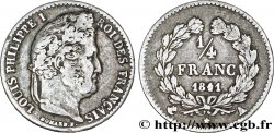 1/4 franc Louis-Philippe 1841 Paris F.166/85 TTB40 