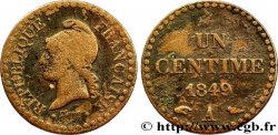 Un centime Dupré, IIe République 1849 Paris F.101/3