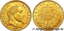 10 francs or Napoléon III, tête laurée 1864 Strasbourg F.507A/7