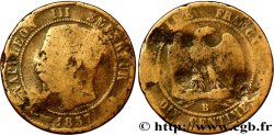Dix centimes Napoléon III, tête nue 1857 Rouen F.133/42 B6 