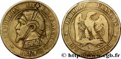 Dix centimes Napoléon III, tête nue, satirique 1870 Marseille F.133/- var.
