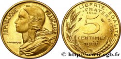 Essai de 5 centimes Marianne 1966 Paris F.125/1 SUP62 