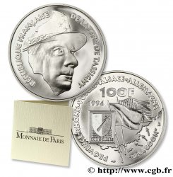 Belle Épreuve 100 francs - Maréchal De Lattre de Tassigny 1994 Paris F./ FDC70 