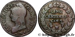 Cinq centimes Dupré, grand module 1799 Lille/Paris F.115/82