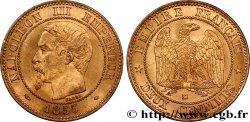 Deux centimes Napoléon III, tête nue 1855 Marseille F.107/35 SUP62 