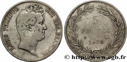 5 francs type Tiolier sans le I, tranche en creux 1830  Rouen F.313/2 TB20 