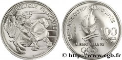 Belle Épreuve 100 francs - Hockey / Bouquetin 1991 Paris F./