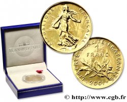 1 franc Semeuse Or, BU (Brillant Universel) 2001 Pessac F5.1007 2