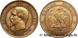 Dix centimes Napoléon III, tête nue 1853 Rouen F.133/3 SUP60 