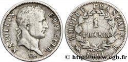 1 franc Napoléon Ier tête laurée, Empire français 1811 Rouen F.205/29