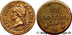 Un centime Dupré, 7 normal 1799 Paris F.100/15 TTB40 
