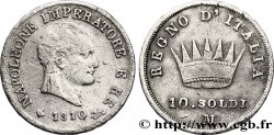 10 soldi Napoléon Empereur et Roi d’Italie 1810 Milan M.272 