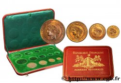 Boîte Exposition Universelle + 10-5-2 et 1 centime Cérès 1889 Paris F.135/34 FDC 