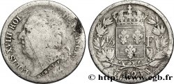 1/2 franc Louis XVIII 1823 Lille F.179/42