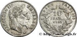 Faux de 10 francs or Napoléon III, tête laurée 1865 Paris F.507A/9 TB30 