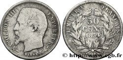 50 centimes Napoléon III, tête nue 1854 Paris F.187/2