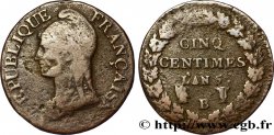 Cinq centimes Dupré, grand module 1797 Rouen F.115/10