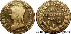 Cinq centimes Dupré, grand module 1797 Orléans F.115/28 TB25 