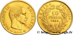 10 francs or Napoléon III, tête nue 1859 Paris F.506/7