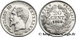 20 centimes Napoléon III, tête nue 1860 Paris F.148/13