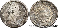Demi-franc Napoléon Ier tête laurée, Empire français 1809 Bordeaux F.178/4