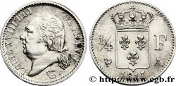 1/4 franc Louis XVIII  1817 Paris F.163/1