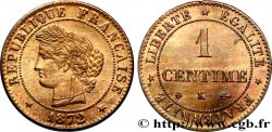 1 centime Cérès 1872 Bordeaux F.104/2 SUP58 