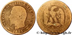 Cinq centimes Napoléon III, tête nue 1855 Paris F.116/16