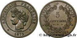 5 centimes Cérès 1872 Paris F.118/4 TTB48 