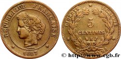 5 centimes Cérès 1887 Paris F.118/29 TB35 