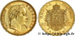 50 francs or Napoléon III, tête laurée 1866 Paris F.548/6