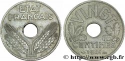 VINGT centimes État français 1941  F.152/3 TTB53 